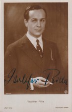 WALTHER RILLA Original Autogramm signierte Ross Postkarte 30er Jahre