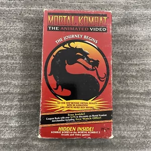 Mortal Kombat The Animated Video The Journey Begins VHS 1995 Vintage - Foto 1 di 7