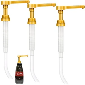 3PCS Gold Coffee Syrup Pump Dispenser for 64 Oz Bottles Sauce Pump Durable - Picture 1 of 6