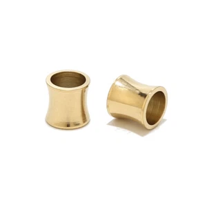 50pcs Stainless Steel 8mm Big Hole Beads Column Spacer Bead Gold Jewelry Finding - Picture 1 of 5