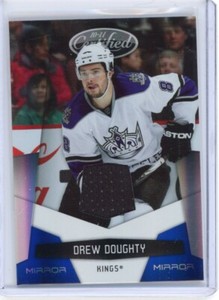 2010-11 Certified Mirror Blue Materials Jersey #66 Drew Doughty /100    *S6249