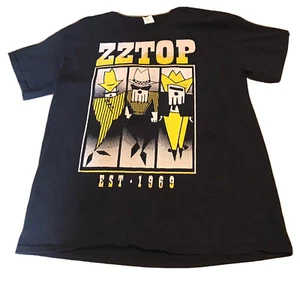 ZZ Top Est. 1969 - 2019 Concert Tour Camiseta Cities listada talla mediana - Imagen 1 de 7