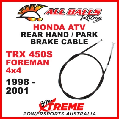 45-4012 Honda TRX450S Foreman 4X4 1998-2001 ATV Rear Handbrake Park Brake Cable - image 1 of 2