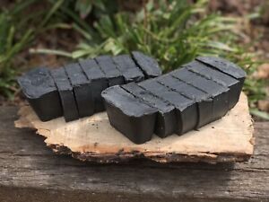 Pine Tar Activated Charcoal Soap “7 Bars “ 2 Pound In A Loaf "Has Sand"
