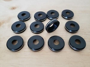 Yamaha Banshee A Arms Black Dust Covers Seal Caps 1987- 2006 - Picture 1 of 3