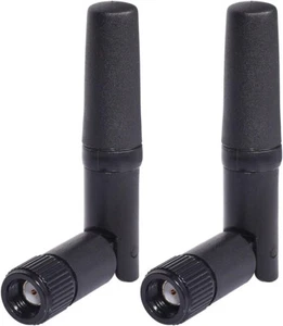 Pack de 2 antennes WiFi double bande 2,4 GHz 5 GHz RP-SMA pour PC ordinateur de bureau PCI PCIe - Photo 1/7