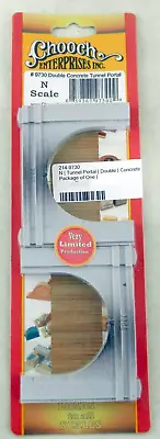 N Scale Double-Track Concrete Tunnel Portal (2Pcs) - Chooch Enterprises #9730 - Image 1 of 3