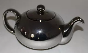 Vintage Waechtersbach Spezial Silberglasur Teekanne Steingut mit Deckel Germany - Bild 1 von 16