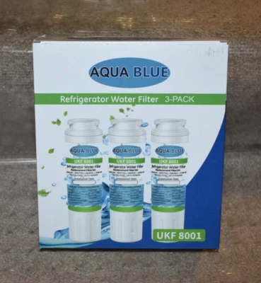 Filtro de agua para refrigerador Aqua Blue AQF-UKF8001 - Paquete de 3 en caja Foto 1 de 3