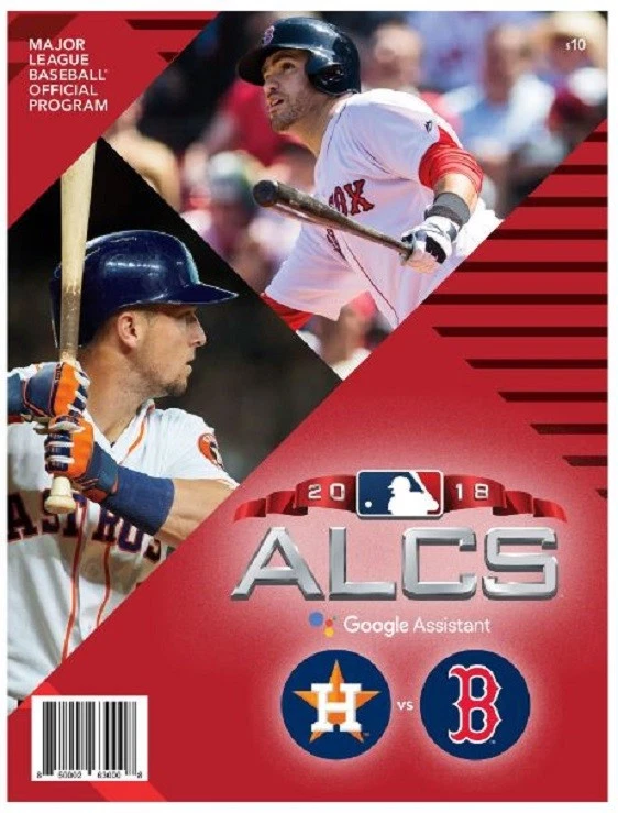 2018 ALCS PROGRAM HOUSTON ASTROS BOSTON RED SOX MLB AMERICAN LEAGUE CHAMPIONSHIP - Image 1 of 1