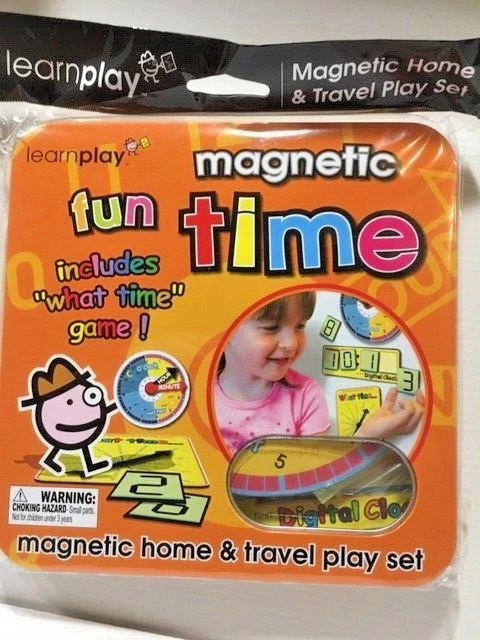 Magnetic Home & Travel Play Set - Fun Time - Metal Tin - from LearnPlay -=NEW=- - Image 1 of 1
