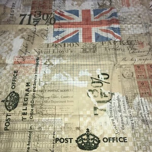 “Eclectic Elements" Tim Holtz Royal Mail Fabric-HARD TO FIND!-30”x44” - Picture 1 of 5