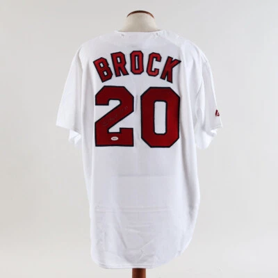 Lou Brock Signed Jersey Cardinals "HOF '85" - COA JSA - Image 1 of 4