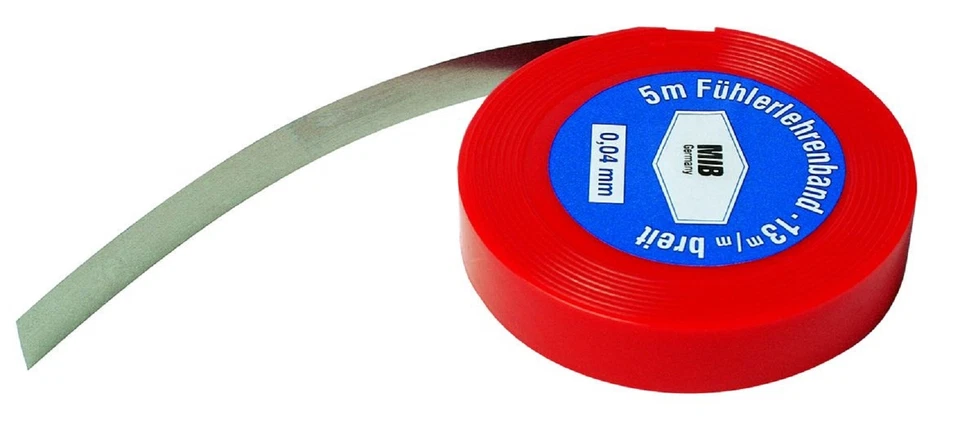 MIB Rolle Fühler-Lehrenband 5m Fühlerlehre Abstandslehre Fühllehre zur AUSWAHL