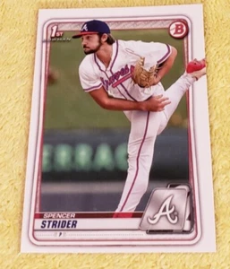 SPENCER STRIDER Rookie 2020 Bowman Draft #BD-20 Atlanta Braves MINT - Picture 1 of 2