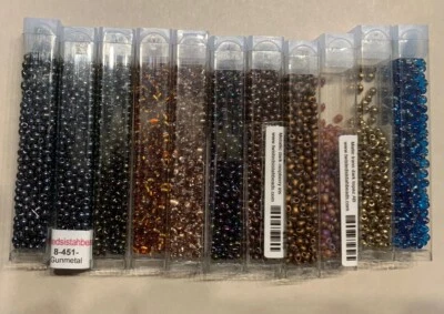 Miyuki Small Drop Glass Bead Destash Lot See Pictures Read Description - Photo 1/4