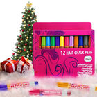 Maydear Hair Chalk Pens 12 Colors Temporary Color Pens-Great Gift for Kids