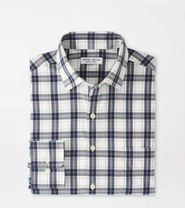 Peter Millar Sommer bequem Randall Performance Popeline Sportshirt Herren Small - Bild 1 von 10