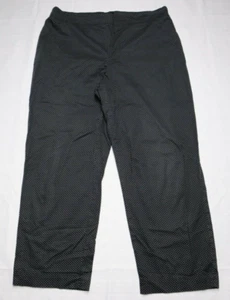 Talbots Pants Womens Size 12 High Rise Classic Side Zip Black & White Polka Dot - Picture 1 of 10