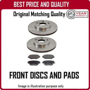 FRONT BRAKE DISCS AND PADS FOR PEUGEOT 405 2.0 10/1992-6/1996