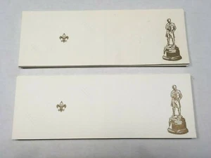 47 Tarjeteros Plegable Vintage Boy Scouts Líderes Empresariales Emblema Dorado - Imagen 1 de 6