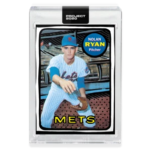 Topps Project 2020 #87 - Nolan Ryan 1969 Topps by Joshua Vides - PR /64,629 - Picture 1 of 1