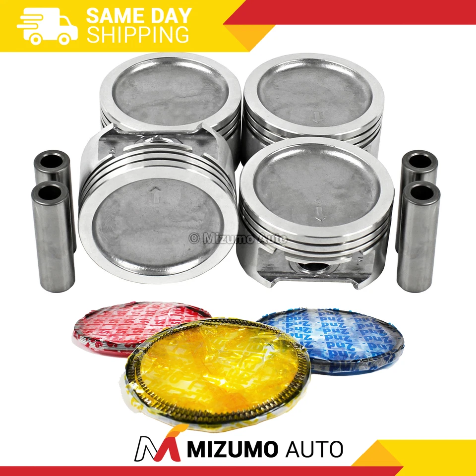 Поршни с кольцами подходят для 92-00 Buick 2,2 л L4 OHV 8 В Vortec - Изображение 1 из 3