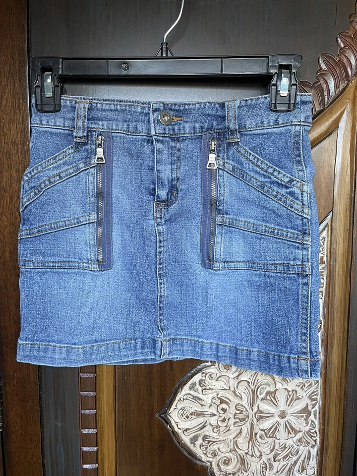 Falda vaquera Guess denim para niñas talla 8 Y2K vintage Foto 1 de 4
