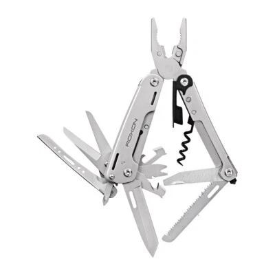 Roxon Storm Multifunktionstool 16 teilig Outdoor Tool Messer Zange Bits Säge