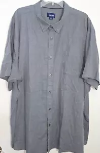 😃Basic Editions EASY CARE Pocket Men Button Front Shirt 4XL XXXXL NWOT NEW - Picture 1 of 4