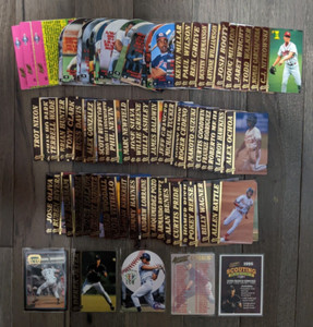 1995 Action Packed Scouting Report Baseball complete 83 card set - Derek Jeter