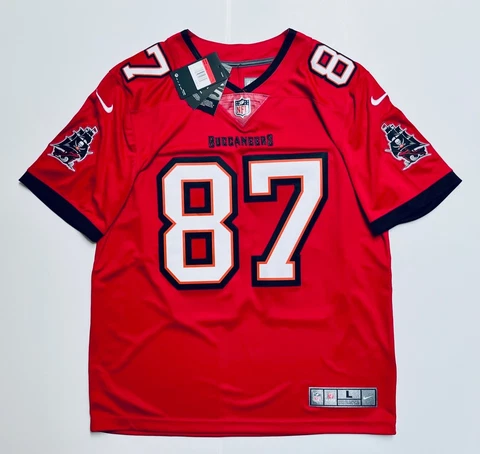 Nike Rob Gronkowski 87 Tampa Bay Buccaneers Men's Large Red Vapor Limited Jersey Cover
