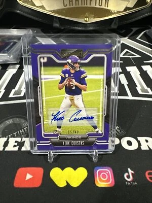 2021 Kirk Cousins Minnesota Vikings Playbook Autograph #15/49 - Image 1 of 2