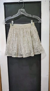 girls Oshkosh gold sparkle tutu skirt size 7 - Picture 1 of 5