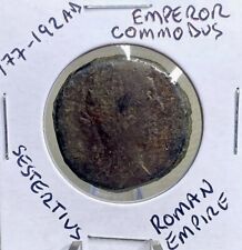Large Ancient Roman Coin 177-192AD Emperor Commodus Sestertius 