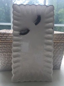 Decorative Distressed EYELASH 6x10 Jewelry Tray Pre-owned Good Condition - Picture 1 of 4