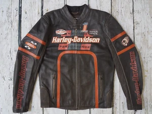 Harley Davidson Herren Half Mile Perforierte Leder Reitjacke S 97074-11VM - Bild 1 von 11