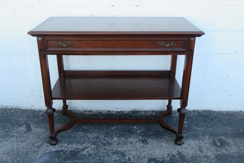 Early 1900s Victorian Buffet Server Tv Media Console By J K Rishel 2608 Cover