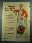 1931 Lucky Strike Cigarettes Ad - Dorothy Mackaill