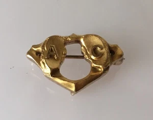 Prendedor Atlantic City vintage de oro amarillo de 10 quilates de 3,2 gramos de peso - Imagen 1 de 5