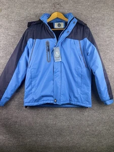 Chaqueta de Colección Parka Bleu Grandeur Para Hombre AZUL/Negro Talla Grande Nueva con Etiquetas - Imagen 1 de 8