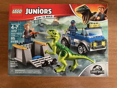 New Lego 10757 Jurassic World Juniors Raptor Rescue Truck - 100% Feedbk! - Image 1 of 4