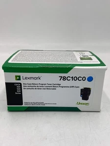 New Lexmark 78C10C0 Cyan Toner Cartridge - Picture 1 of 5