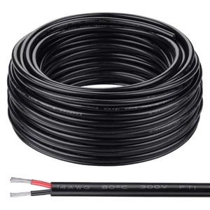 14 Stärke Draht 2 Leiter Elektrischer Draht 14AWG Elektrodraht Litze PVC... - Bild 1 von 8