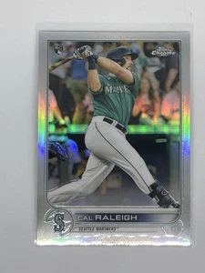 2022 Topps Chrome Cal Raleigh Refractor #149 RC Seattle Mariners - Picture 1 of 2