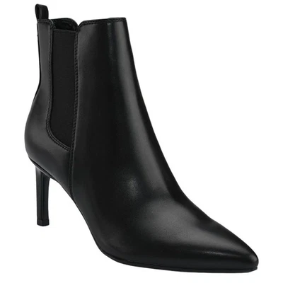 Calvin Klein Samara 3 puntas tacón de aguja botas silenciosas de lujo negras talla 6,5 Foto 1 de 4