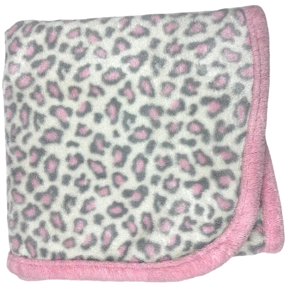 Manta Garanimals Bebé Rosa Gris Leopardo Guepardo Suave Vellón Walmart Difícil de Encontrar Lovey Foto 1 de 3