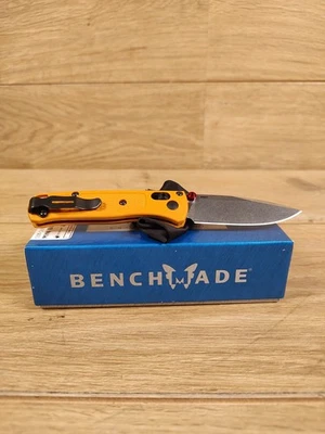 НОВЫЙ замок оси Benchmade Mini Bugout Daybreak Grivory 2,82 дюйма с плоским краем 533–08 - Изображение 1 из 4