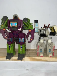 Lote De 2 Transformers Vintage 1985 1986 Metroplex Piezas Repuesto Restaurar - Imagen 1 de 21