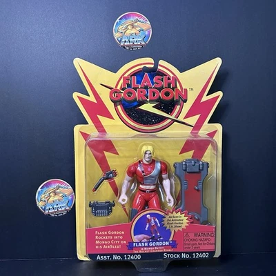 Nuevo en caja Flash Gordon in Mongo Outfit The Rocket-Charged Rebel 1996 Playmates Foto 1 de 4